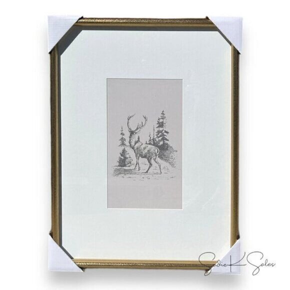 Threshold Studio McGee 16x20 Deer Framed Wall‎ Art Print - Target Christmas 2024 - Picture 5 of 5